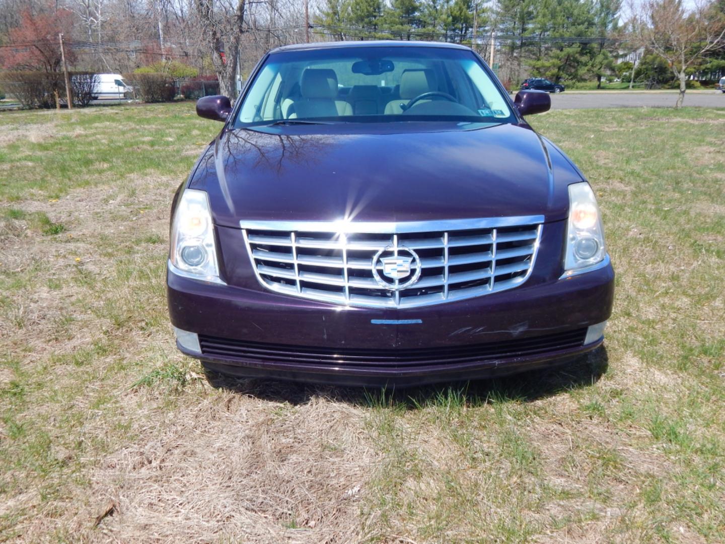 2008 Black Cherry /Beige Leather Cadillac DTS (1G6KD57Y48U) with an 4.6 liter V8 engine, Automatic transmission, located at 6528 Lower York Road, New Hope, PA, 18938, (215) 862-9555, 40.358707, -74.977882 - Here for sale is a clean 2008 Cadillac DTS. Under the hood is s strong running 4.6 liter V8 which puts power to the front wheels via a smooth shifting automatic transmission. Features include; Beige leather interior, wood grain trim, keyless entry system, one key, one remote, tilt steering wheel, - Photo#6